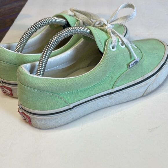 Vans Era Womens Canvas Low Top Lace Up Skate Sneaker Shoes Mint Green Size 6.5 - Picture 5 of 9
